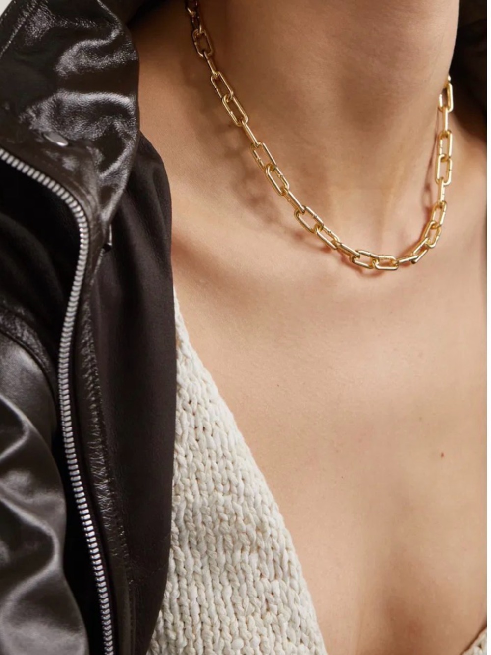 Bottega Veneta Rare Gold Plated Chain. 925 sterling